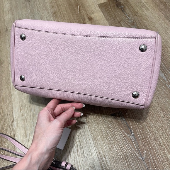 Coach Mini Bennett Satchel With Shoulder Strap (Petal Pink/Silver) - Picture 11 of 11